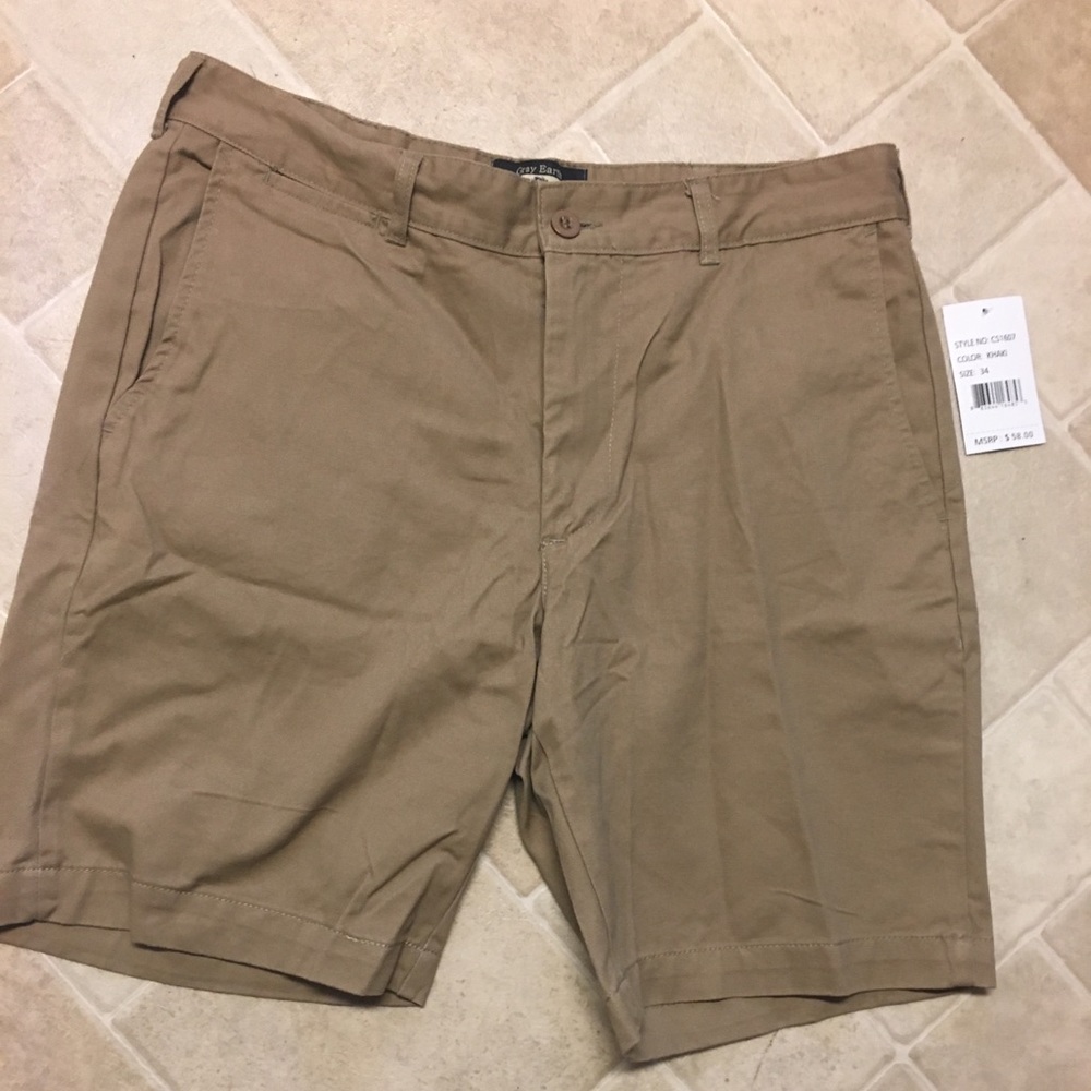 Beige 34” Men’s New Earth Shorts